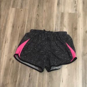Black Pink and Gray Cheetah Print Nike Shorts